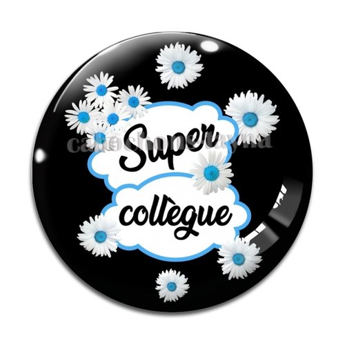 Cabochon super collègue, cabochon résine, verre rond différente taille