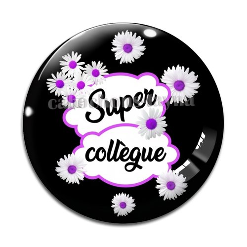Cabochon super collègue, cabochon résine, verre rond différente taille