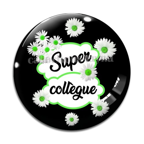 Cabochon super collègue, cabochon résine, verre rond différente taille