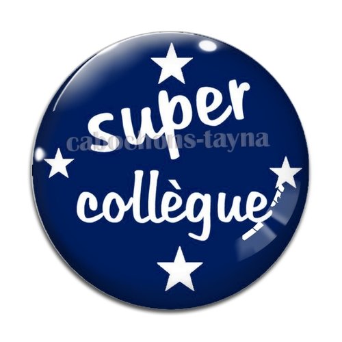Cabochon super collègue, cabochon résine, verre rond différente taille