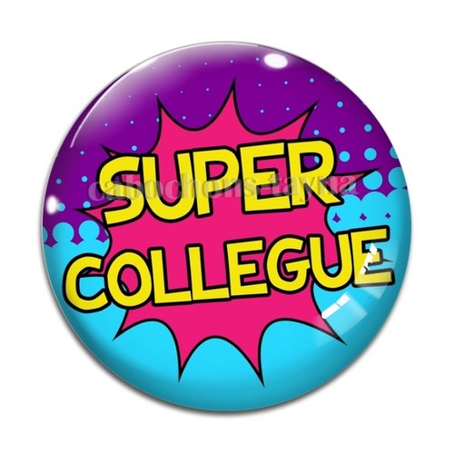 Cabochon super collègue, cabochon résine, verre rond différente taille