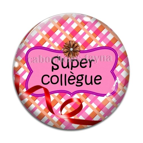 Cabochon super collègue, cabochon résine, verre rond différente taille