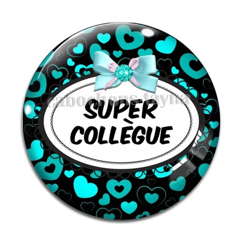 Cabochon super collègue, cabochon résine, verre rond différente taille