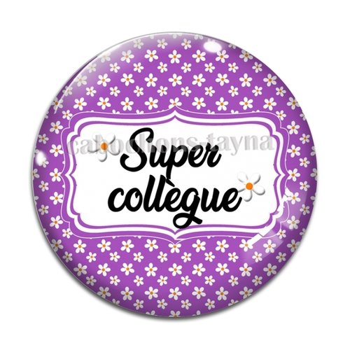Cabochon super collègue, cabochon résine, verre rond différente taille