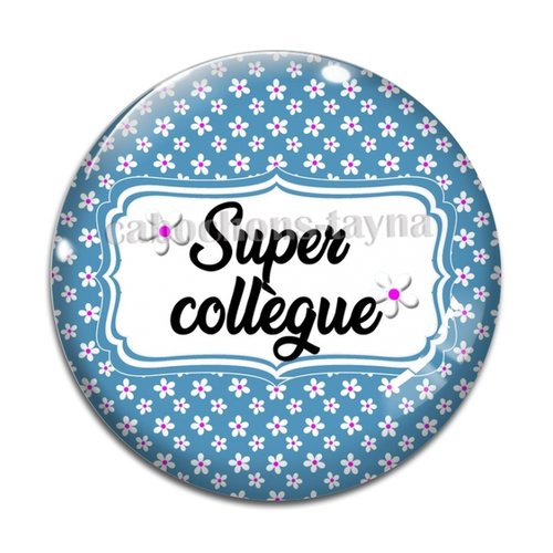Cabochon super collègue, cabochon résine, verre rond différente taille