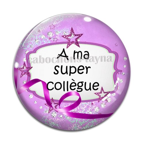 Cabochon super collègue, cabochon résine, verre rond différente taille
