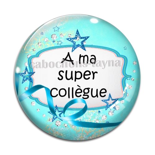 Cabochon super collègue, cabochon résine, verre rond différente taille