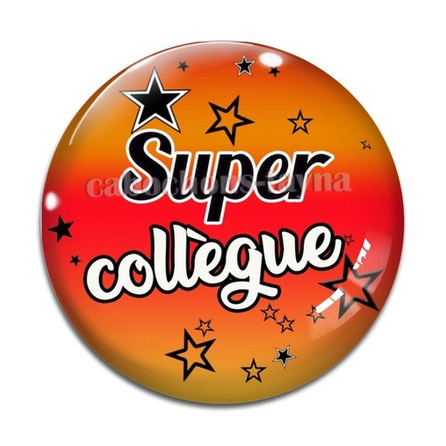 Cabochon super collègue, cabochon résine, verre rond différente taille