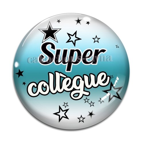 Cabochon super collègue, cabochon résine, verre rond différente taille