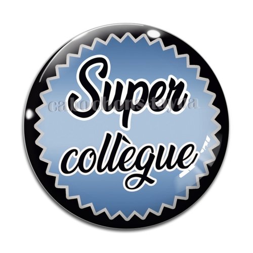 Cabochon super collègue, cabochon résine, verre rond différente taille