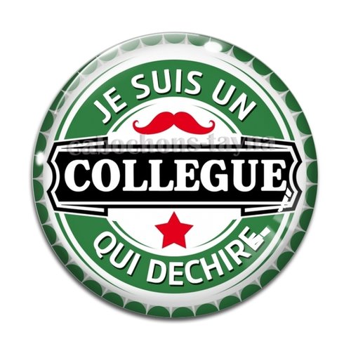 Cabochon collègue qui déchire, cabochon résine, verre rond différente taille