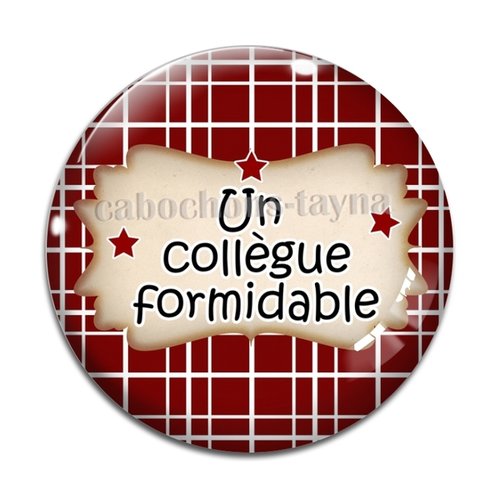 Cabochon collègue qui déchire, cabochon résine, verre rond différente taille
