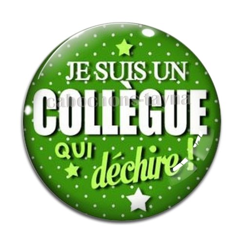 Cabochon collègue qui déchire, cabochon résine, verre rond différente taille