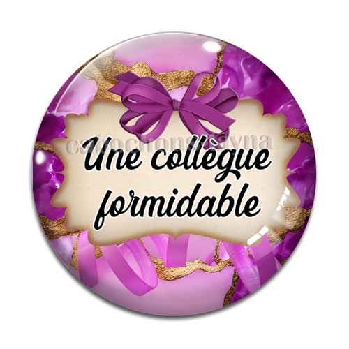 Cabochon collègue formidable, cabochon résine, verre rond différente taille