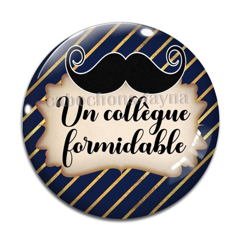 Cabochon collègue formidable, cabochon résine, verre rond différente taille