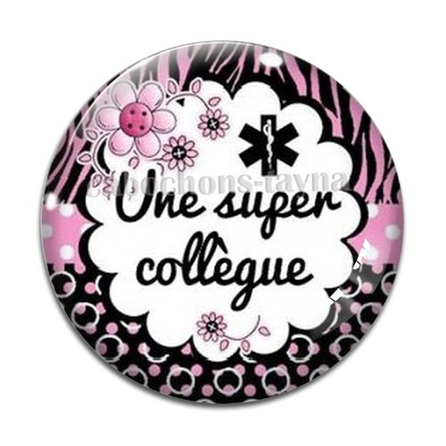 Cabochon super collègue, cabochon résine, verre rond différente taille
