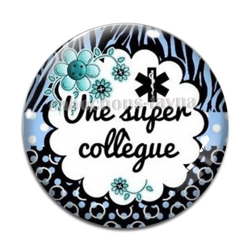 Cabochon super collègue, cabochon résine, verre rond différente taille