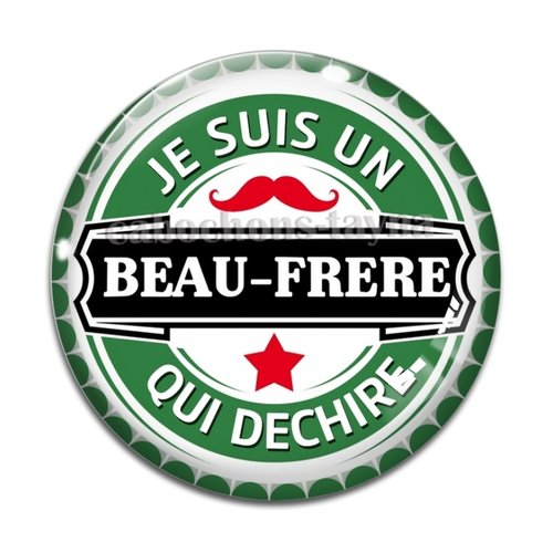 Cabochon beau frère qui déchire, cabochon résine, verre rond différente taille