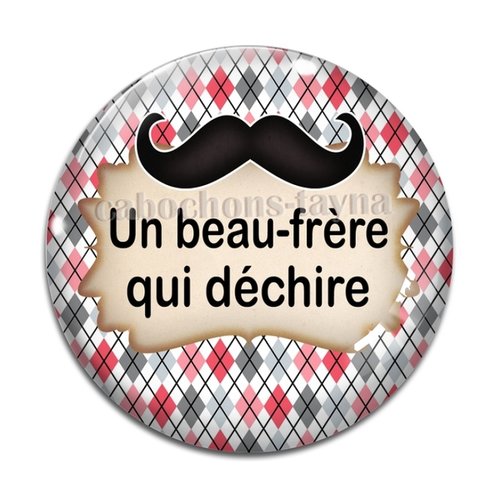 Cabochon beau frère qui déchire, cabochon résine, verre rond différente taille