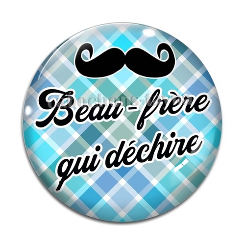 Cabochon beau frère qui déchire, cabochon résine, verre rond différente taille