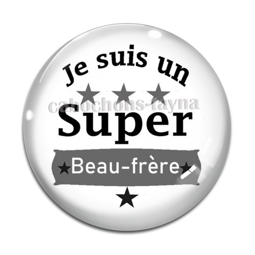Cabochon super beau frère, cabochon résine, verre rond différente taille