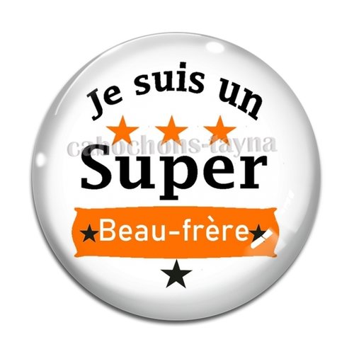 Cabochon super beau frère, cabochon résine, verre rond différente taille