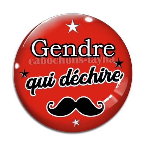 Cabochon je suis un gendre qui déchire, cabochon résine, verre rond différente taille