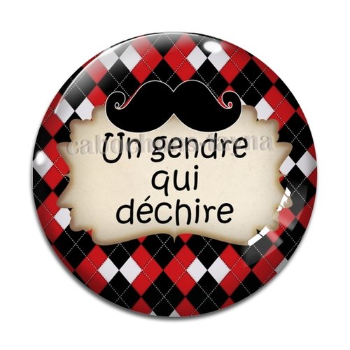 Cabochon je suis un gendre qui déchire, cabochon résine, verre rond différente taille