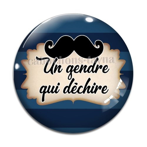 Cabochon je suis un gendre qui déchire, cabochon résine, verre rond différente taille