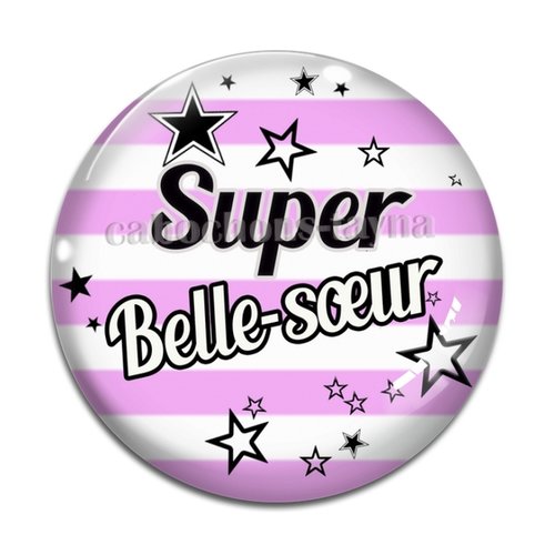 Cabochon belle soeur , cabochon résine, verre rond différente taille