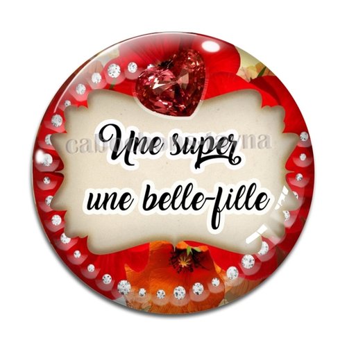 Cabochon super belle fille fille, cabochon résine, verre rond différente taille