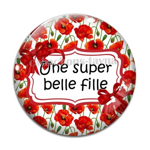Cabochon super belle fille fille, cabochon résine, verre rond différente taille