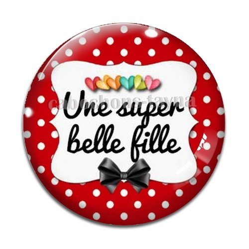 Cabochon super belle fille fille, cabochon résine, verre rond différente taille