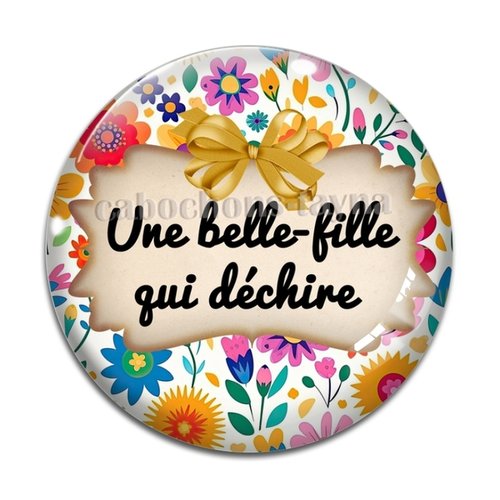 Cabochon belle fille qui déchire, cabochon résine, verre rond différente taille