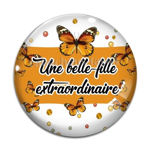 Cabochon belle fille formidable, cabochon résine, verre rond différente taille