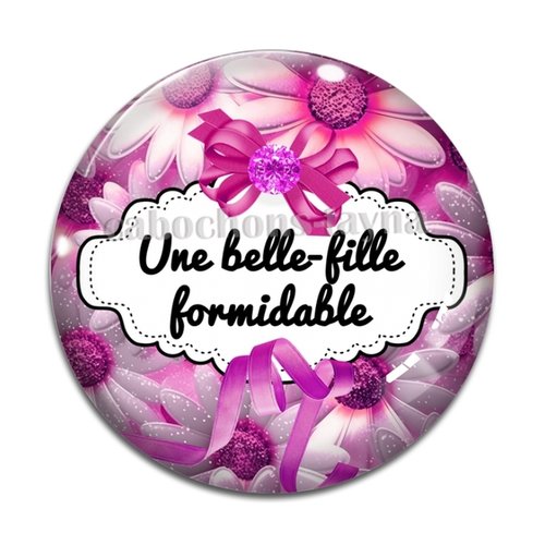 Cabochon belle fille formidable, cabochon résine, verre rond différente taille