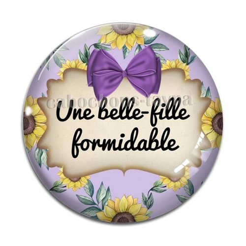 Cabochon belle fille formidable, cabochon résine, verre rond différente taille