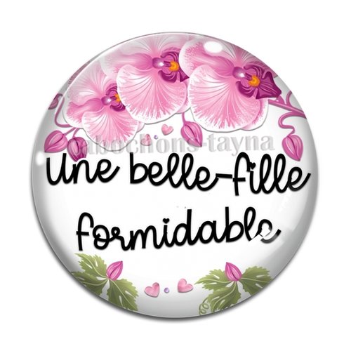 Cabochon belle fille formidable, cabochon résine, verre rond différente taille
