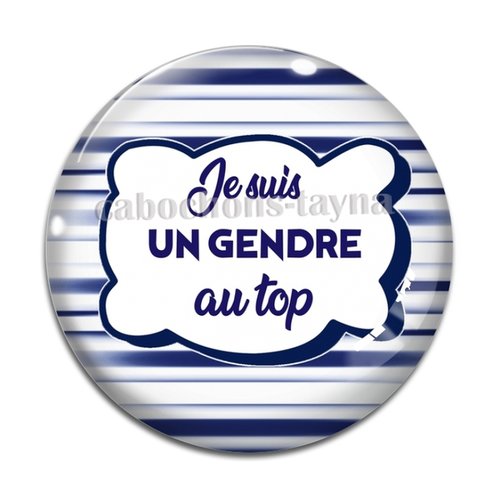 Cabochon gendre au top, cabochon résine, verre rond différente taille
