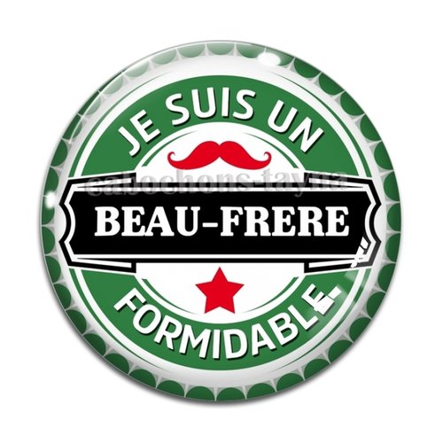 Cabochon beau frère formidable, cabochon résine, verre rond différente taille