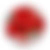 Cabochon fleur coquelicot, cabochon résine, verre rond différente taille