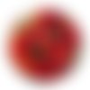 Cabochon fleur coquelicot, cabochon résine, verre rond différente taille