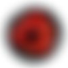 Cabochon fleur coquelicot, cabochon résine, verre rond différente taille