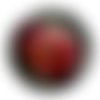 Cabochon fleur coquelicot, cabochon résine, verre rond différente taille