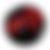 Cabochon fleur coquelicot, cabochon résine, verre rond différente taille