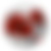Cabochon fleur coquelicot, cabochon résine, verre rond différente taille