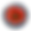 Cabochon fleur coquelicot, cabochon résine, verre rond différente taille