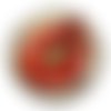 Cabochon fleur coquelicot, cabochon résine, verre rond différente taille