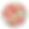 Cabochon fleur coquelicot, cabochon résine, verre rond différente taille