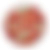 Cabochon fleur coquelicot, cabochon résine, verre rond différente taille